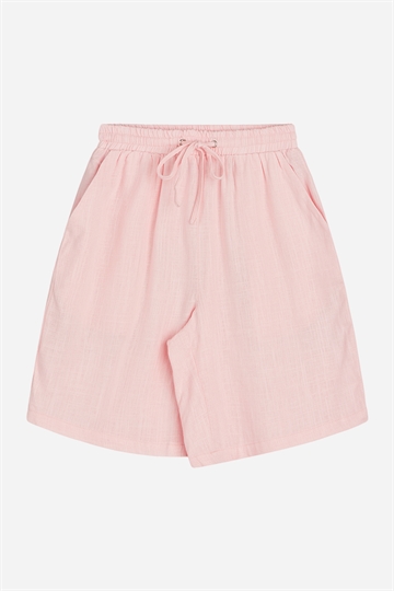 GRUNT Tanja Linen Shorts - Ljusröd